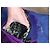 Borsa a Spalla Longchamp Amazone in Pelle Nubuck – Viola – Con Frange – Ottime Condizioni Porpora - vista 6