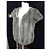 Chaleco Sin Mangas de Piel Sintética Sandro T38 Talla 38 Chic Elegante Gris - vista 2