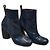 Stivaletti Tara Jarmon in pelle blu navy
