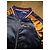 Les Petites Bomberjacke Größe 38 Satin Gelb Senf & Blau Retro-Stil Marineblau - Ansicht 3