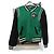 Grüne Bomberjacke Golden Goose / Maje – Größe 36 / S – Polyester – Mat Varsity Bomberjacke