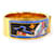 Hermès HERMES Roque Enamelled GM Fan Pattern Cloisonné Bangle Bracelet Multiple colors Golden  - view 4