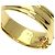 Anello Burberry in rubini e diamanti in oro giallo 18K - vista 7