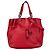 Borsa a secchiello in nappa rossa Intrecciato di Bottega Veneta Rosso