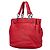 Borsa a secchiello in nappa rossa Intrecciato di Bottega Veneta Rosso - vista 2