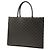 Céline Celine Braune Medium Triomphe beschichtete Canvas Horizontal Tote Dunkelbraun - Ansicht 2