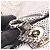 Borsa a Spalla in Pelle Perforata Chanel 2.55 Argento - vista 11