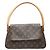 Borsa a Spalla Mini Looping Monogramma Louis Vuitton Marrone