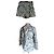 Conjunto Sézane 'Will' T40 – Blazer oversize & short jacquard azul/blanco en algodón