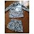 Conjunto Sézane 'Will' T40 – Blazer oversize & short jacquard azul/blanco en algodón - vista 13