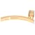 Pulsera Hermès Kelly Crochet Pavé con Diamantes Dorado  - vista 5