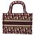Mini borsa Tote Book Christian Dior Bordò - vista 2