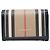 Billetera compacta Icon Stripe de Burberry Negro Beige