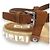 Sandali in suede e legno Miu Miu Bijou Studs Marrone - vista 12