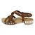 Sandali in suede e legno Miu Miu Bijou Studs Marrone - vista 2