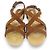 Sandali in suede e legno Miu Miu Bijou Studs Marrone - vista 3