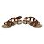 Sandali in suede e legno Miu Miu Bijou Studs Marrone - vista 5