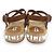 Sandali in suede e legno Miu Miu Bijou Studs Marrone - vista 6