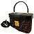 Fendi Zucca Leder-Canvas 2-Wege-Tasche Braun Schwarz