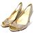 Sandali con zeppa glitter Christian Louboutin Multicolore