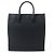 Borsa tote in tela e pelle N S Rive Gauche di Saint Laurent Nero Grigio antracite - vista 3