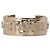 Chanel Armreif Gold mit CC Logo und Strass Größe M Gold hardware - Ansicht 5