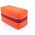 Hermès Neceser Bride PM de Lana Beauty Case PM Negro & Naranja - vista 3