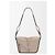 Borsa Hammock Piccola Loewe in Morbida Pelle di Vitello Granata Marrone Beige - vista 10