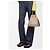Borsa Hammock Piccola Loewe in Morbida Pelle di Vitello Granata Marrone Beige - vista 6