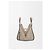 Borsa Hammock Piccola Loewe in Morbida Pelle di Vitello Granata Marrone Beige - vista 9