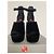 Sandali con plateau in velluto nero Ballin - vista 5