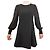 Vestido mini de crepé negro Babylone