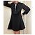 Vestido mini de crepé negro Babylone - vista 3