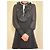 Vestido mini de crepé negro Babylone - vista 4