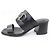Sandali in metallo e pelle Glennan di Hermès Nero - vista 5