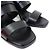 Sandali in metallo e pelle Glennan di Hermès Nero - vista 8