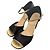 Sandali in satin e camoscio Christian Dior Nero