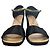 Sandali in satin e camoscio Christian Dior Nero - vista 2