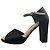 Sandali in satin e camoscio Christian Dior Nero - vista 5