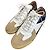 Jil Sander Deutsche Low-Cut Sneakers Weiß Marineblau