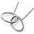 Tiffany & Co Pendente Collana Doppio Anello Tiffany Elsa Peretti Argento - vista 3