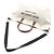 Borsa shopping Maxi 2 in 1 SAINT LAURENT Rive Gauche Marrone Beige - vista 7