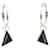 Orecchini a perno Prada 2JO750 Nero Argento  - vista 1