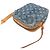 Borsa a tracolla in denim Louis Vuitton Blu - vista 4