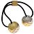 Scrunchie Nanogram Planet di Louis Vuitton Nero Argento D'oro - vista 2