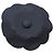 Broche Corsage en Cuir Camélia de Chanel Noir - vue 3