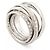 de Grisogono NEUER GRISOGONO ALLEGRA RING 18K WEISSGOLD 32G T48 2CT DIAMANTEN RING Silber