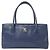 Executive Borsa tote esecutiva da donna Chanel in pelle di vitello blu