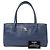 Executive Borsa tote esecutiva da donna Chanel in pelle di vitello blu - vista 5
