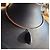 Gucci Pendente vintage a goccia in onice e oro bianco 750/00 Nero Argento - vista 2
